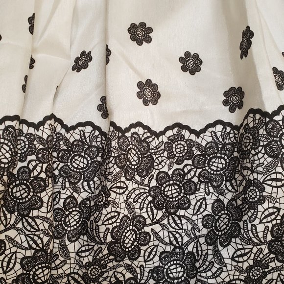Black and White Dress for Girls - Picture 3 of 10